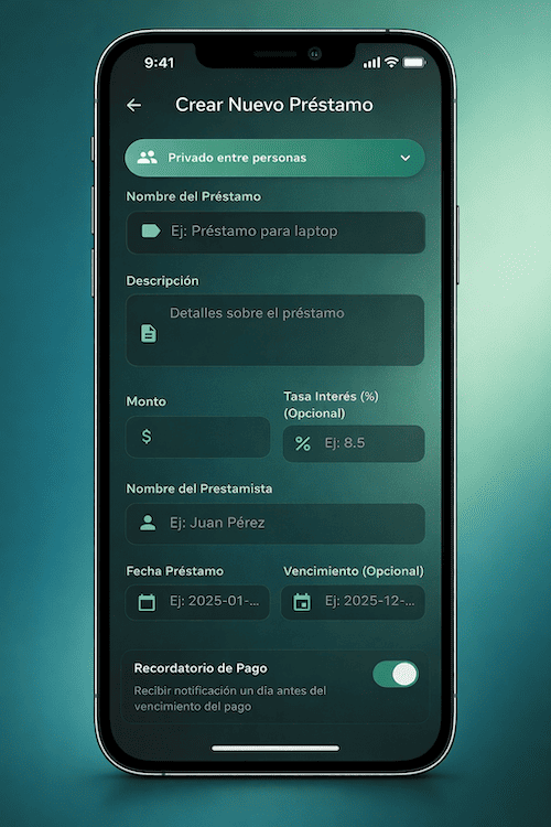Prestamigo App Mockup